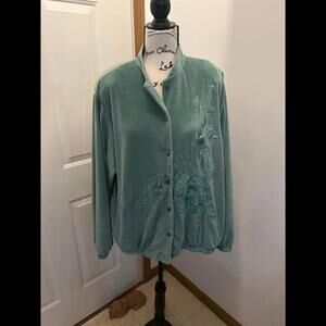 Alfred Dunner Velour pant suit/ sz16